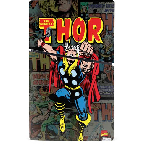 Marvel Classic Comics The Mighty Thor Vintage PS5 Slim Digital Edition Console Skin